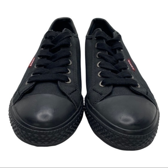 Levi’s Black Canvas Sneakers Size 6 - Picture 2 of 8